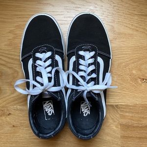 Black platform vans